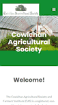 Mobile Screenshot of cowichanfarmers.org
