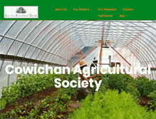 Tablet Screenshot of cowichanfarmers.org